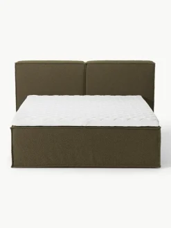 Bouclé boxspring bed Lennon^Westwing Collection Outlet