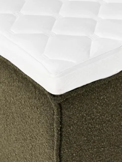 Bouclé boxspring bed Lennon^Westwing Collection Outlet