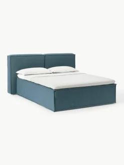 Bouclé boxspring bed Lennon^Westwing Collection Clearance