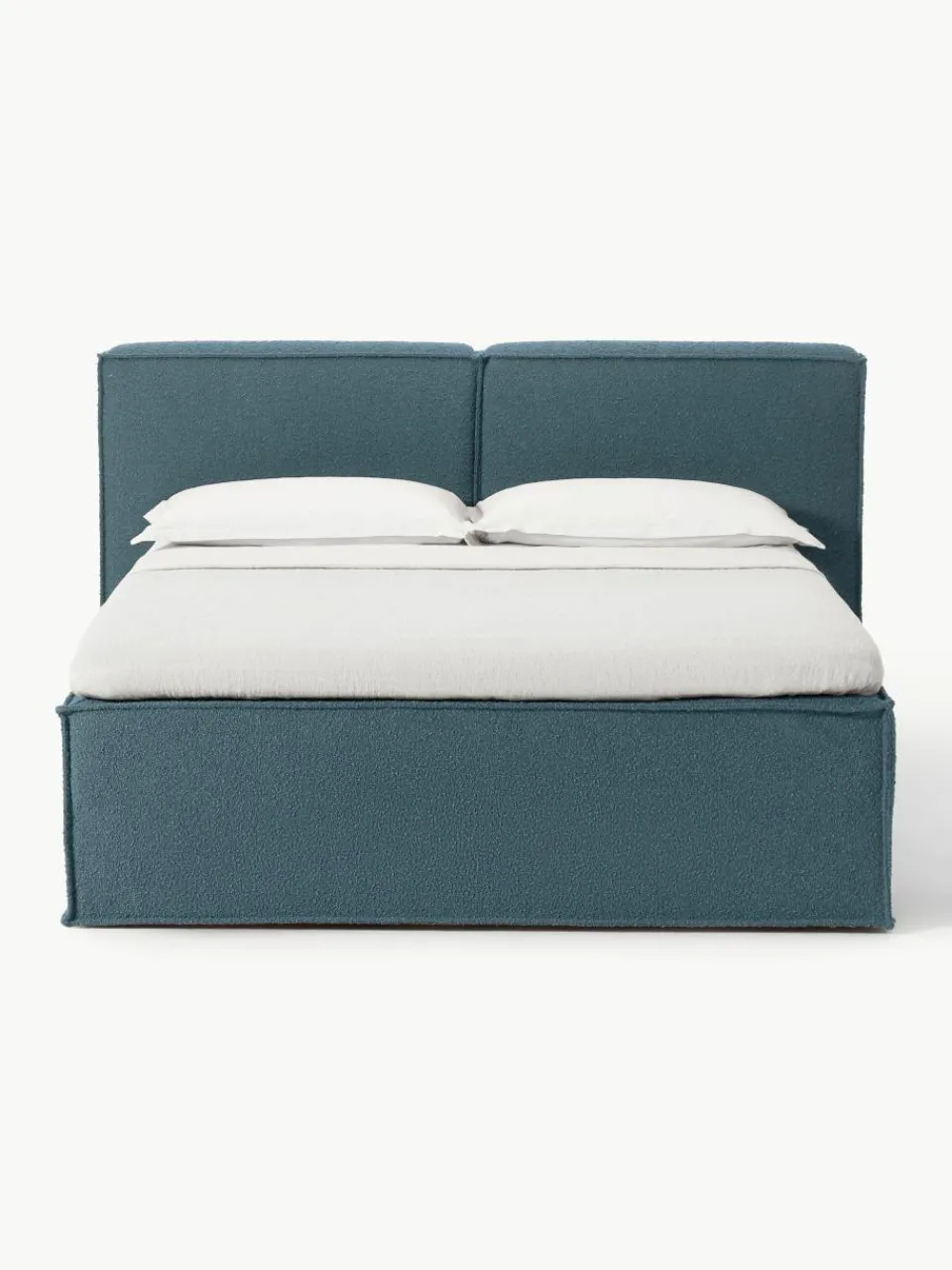 Bouclé boxspring bed Lennon^Westwing Collection Clearance