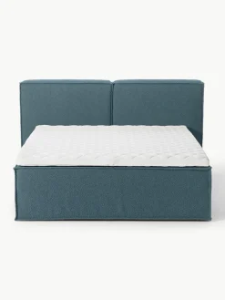 Bouclé boxspring bed Lennon^Westwing Collection Clearance