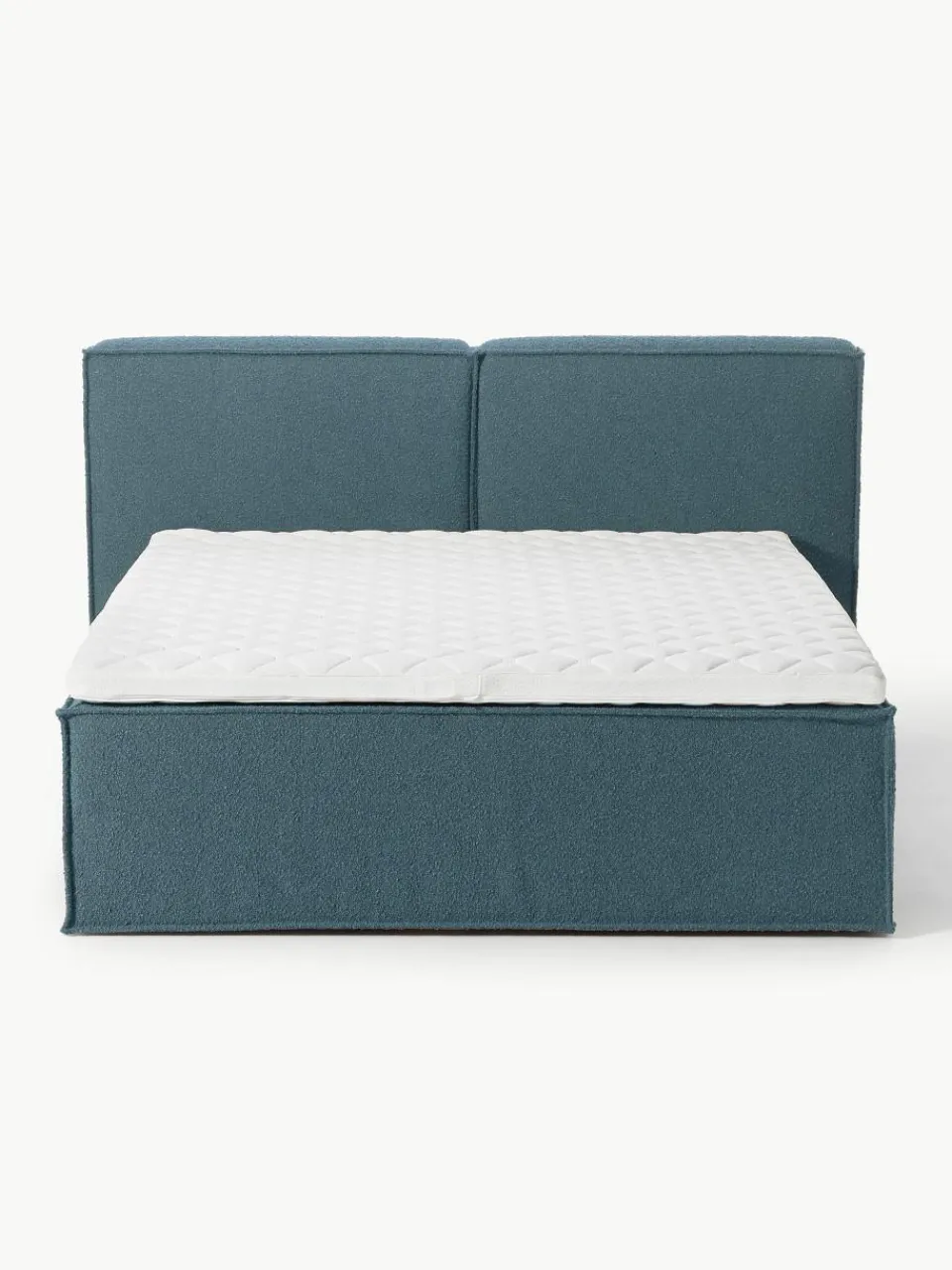 Bouclé boxspring bed Lennon^Westwing Collection Clearance