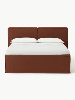 Bouclé boxspring bed Lennon^Westwing Collection Sale