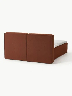 Bouclé boxspring bed Lennon^Westwing Collection Sale