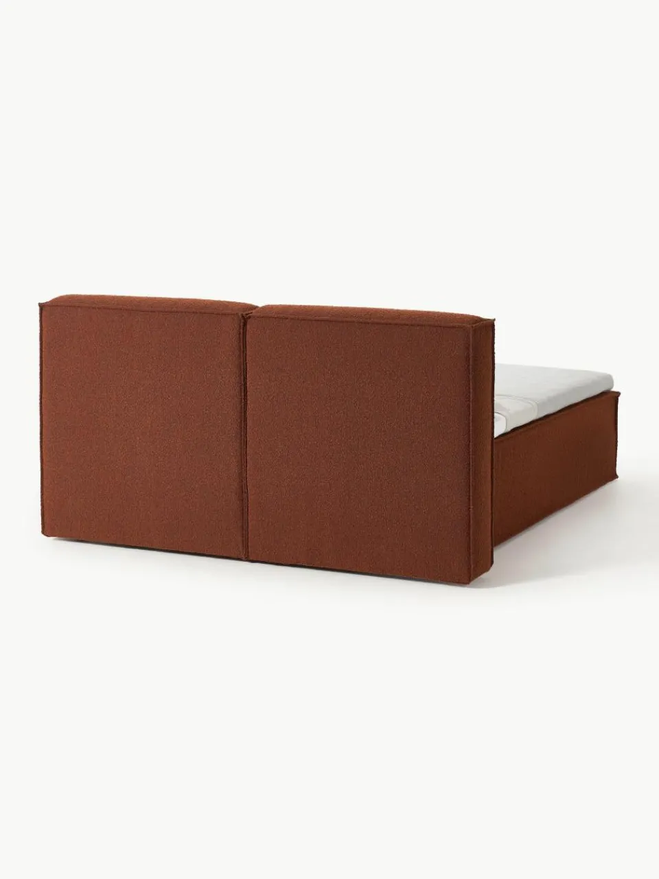 Bouclé boxspring bed Lennon^Westwing Collection Sale