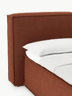Bouclé boxspring bed Lennon^Westwing Collection Sale