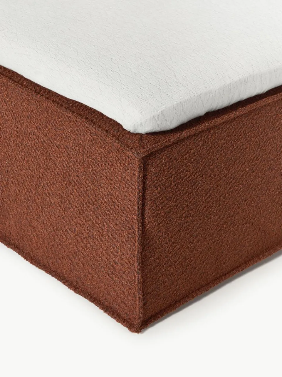 Bouclé boxspring bed Lennon^Westwing Collection Sale