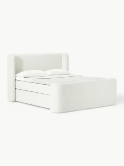 Bouclé boxspring bed Perla^Westwing Collection Online