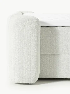 Bouclé boxspring bed Perla met opbergruimte^Westwing Collection Discount
