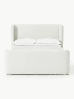 Bouclé boxspring bed Perla met opbergruimte^Westwing Collection Discount
