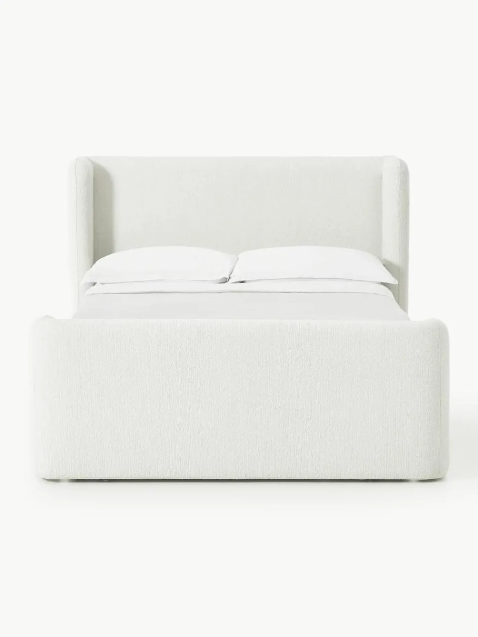 Bouclé boxspring bed Perla met opbergruimte^Westwing Collection Discount