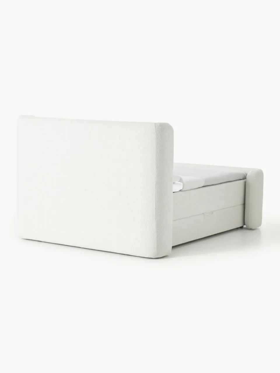Bouclé boxspring bed Perla met opbergruimte^Westwing Collection Discount