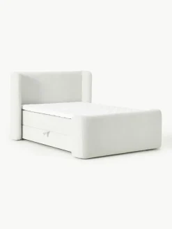 Bouclé boxspring bed Perla met opbergruimte^Westwing Collection Discount