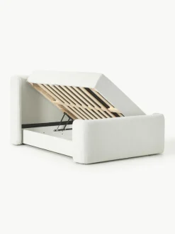 Bouclé boxspring bed Perla met opbergruimte^Westwing Collection Discount