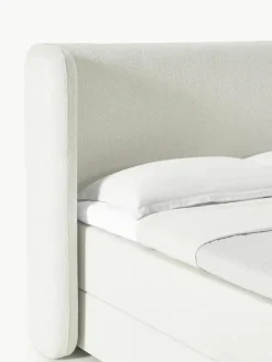 Bouclé boxspring bed Perla met opbergruimte^Westwing Collection Discount