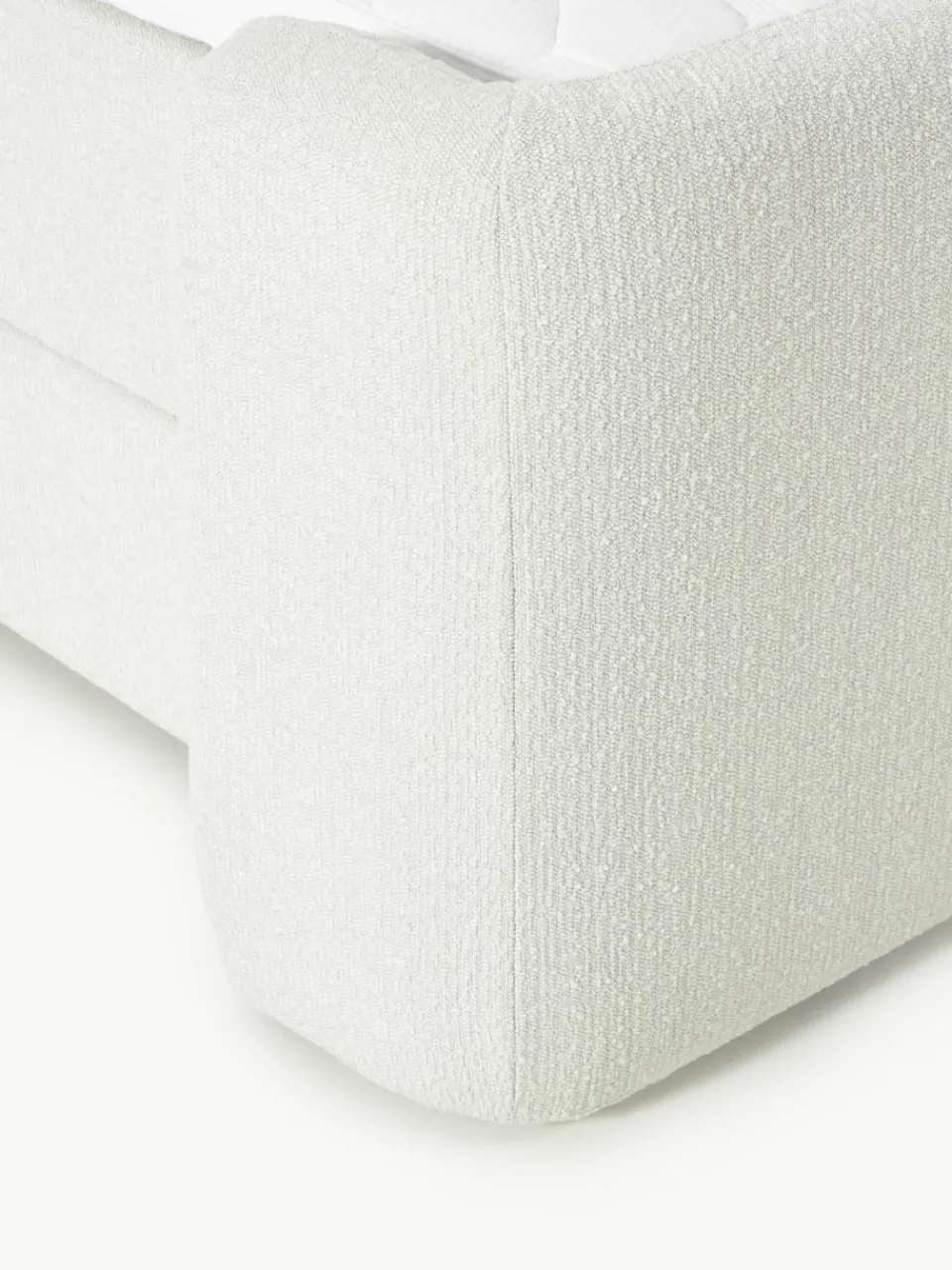 Bouclé boxspring bed Perla met opbergruimte^Westwing Collection Discount
