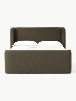 Bouclé boxspring bed Perla^Westwing Collection Clearance