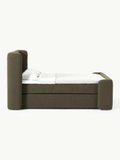 Bouclé boxspring bed Perla^Westwing Collection Clearance