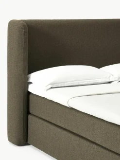 Bouclé boxspring bed Perla^Westwing Collection Clearance