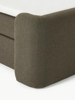 Bouclé boxspring bed Perla^Westwing Collection Clearance