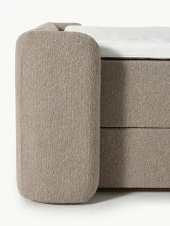 Bouclé boxspring bed Perla met opbergruimte^Westwing Collection Clearance