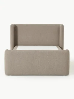 Bouclé boxspring bed Perla met opbergruimte^Westwing Collection Clearance