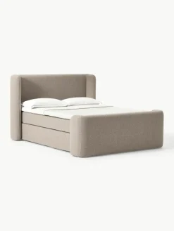 Bouclé boxspring bed Perla^Westwing Collection Discount