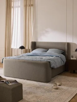 Bouclé boxspring bed Perla^Westwing Collection Discount