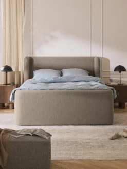 Bouclé boxspring bed Perla^Westwing Collection Discount