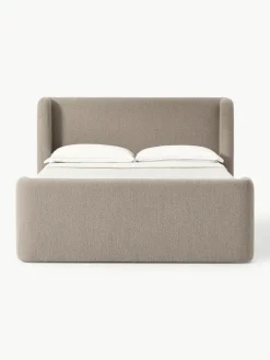 Bouclé boxspring bed Perla^Westwing Collection Discount