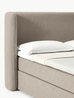 Bouclé boxspring bed Perla^Westwing Collection Discount