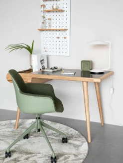 Bouclé bureaustoel Albert, in hoogte verstelbaar^Zuiver Fashion