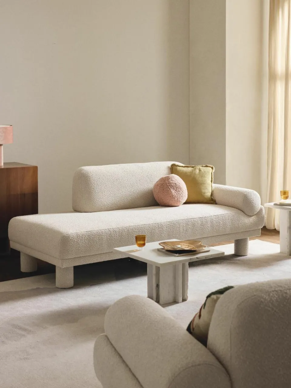 Bouclé chaise longue Lilo^Westwing Collection Best