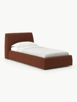 Bouclé eenpersoonsbed Cloud met opbergruimte^Westwing Collection New