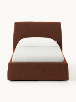 Bouclé eenpersoonsbed Cloud met opbergruimte^Westwing Collection New