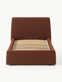 Bouclé eenpersoonsbed Cloud met opbergruimte^Westwing Collection New