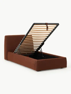 Bouclé eenpersoonsbed Cloud met opbergruimte^Westwing Collection New