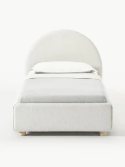 Bouclé eenpersoonsbed Ebba met opbergruimte^Westwing Collection Discount