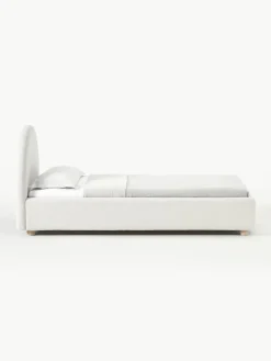 Bouclé eenpersoonsbed Ebba met opbergruimte^Westwing Collection Discount