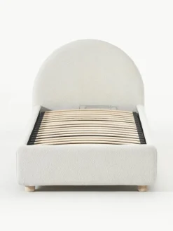 Bouclé eenpersoonsbed Ebba met opbergruimte^Westwing Collection Discount