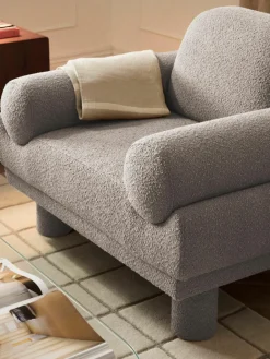 Bouclé fauteuil Lilo^Westwing Collection Hot