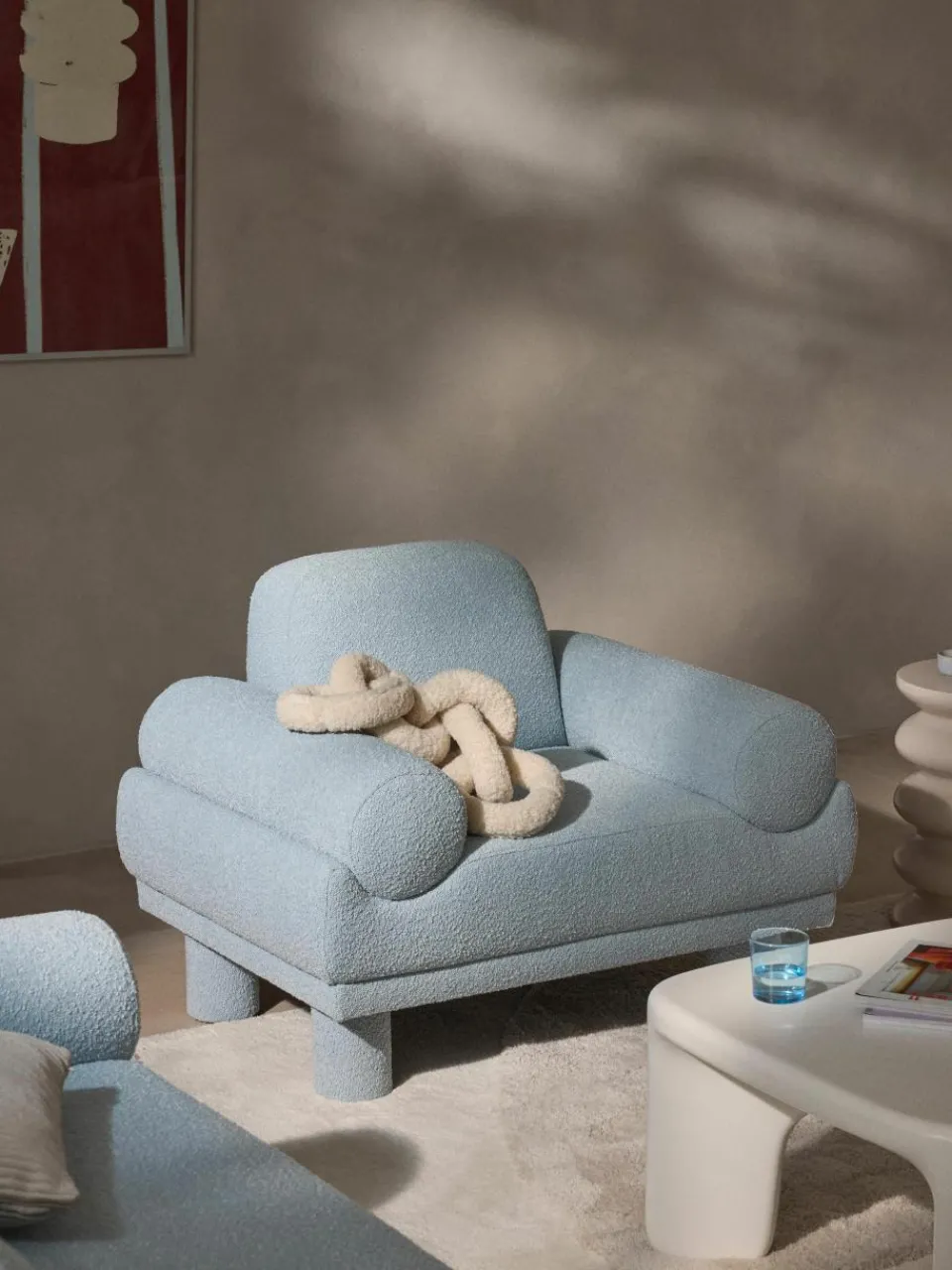 Bouclé fauteuil Lilo^Westwing Collection Clearance