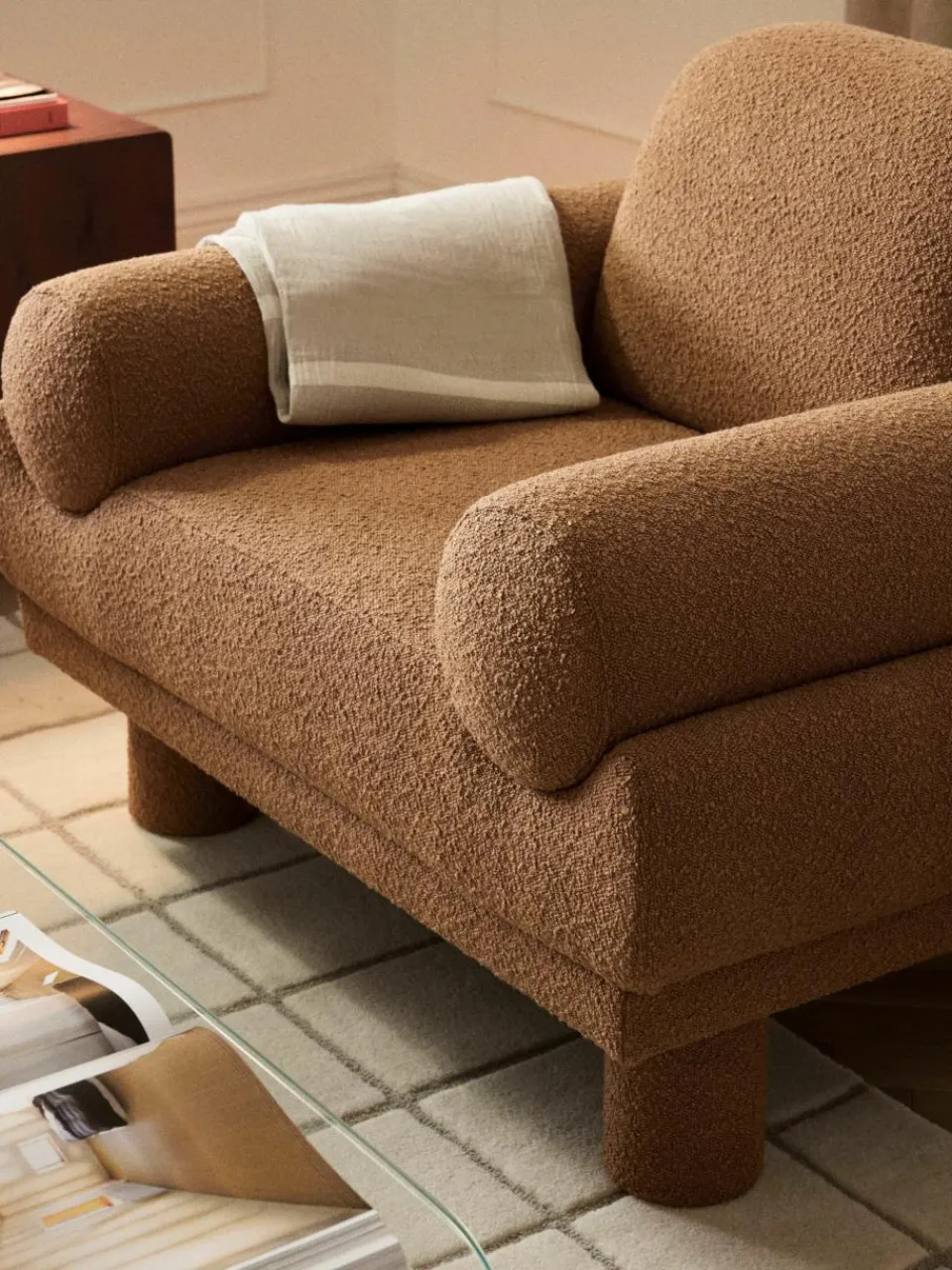 Bouclé fauteuil Lilo^Westwing Collection Online
