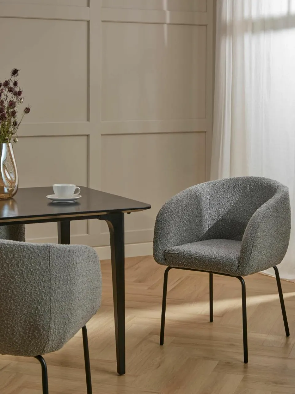 Bouclé fauteuils Alani, 2 stuks^Westwing Collection Sale