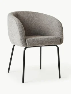 Bouclé fauteuils Alani, 2 stuks^Westwing Collection Hot
