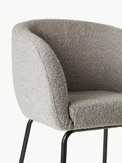 Bouclé fauteuils Alani, 2 stuks^Westwing Collection Hot