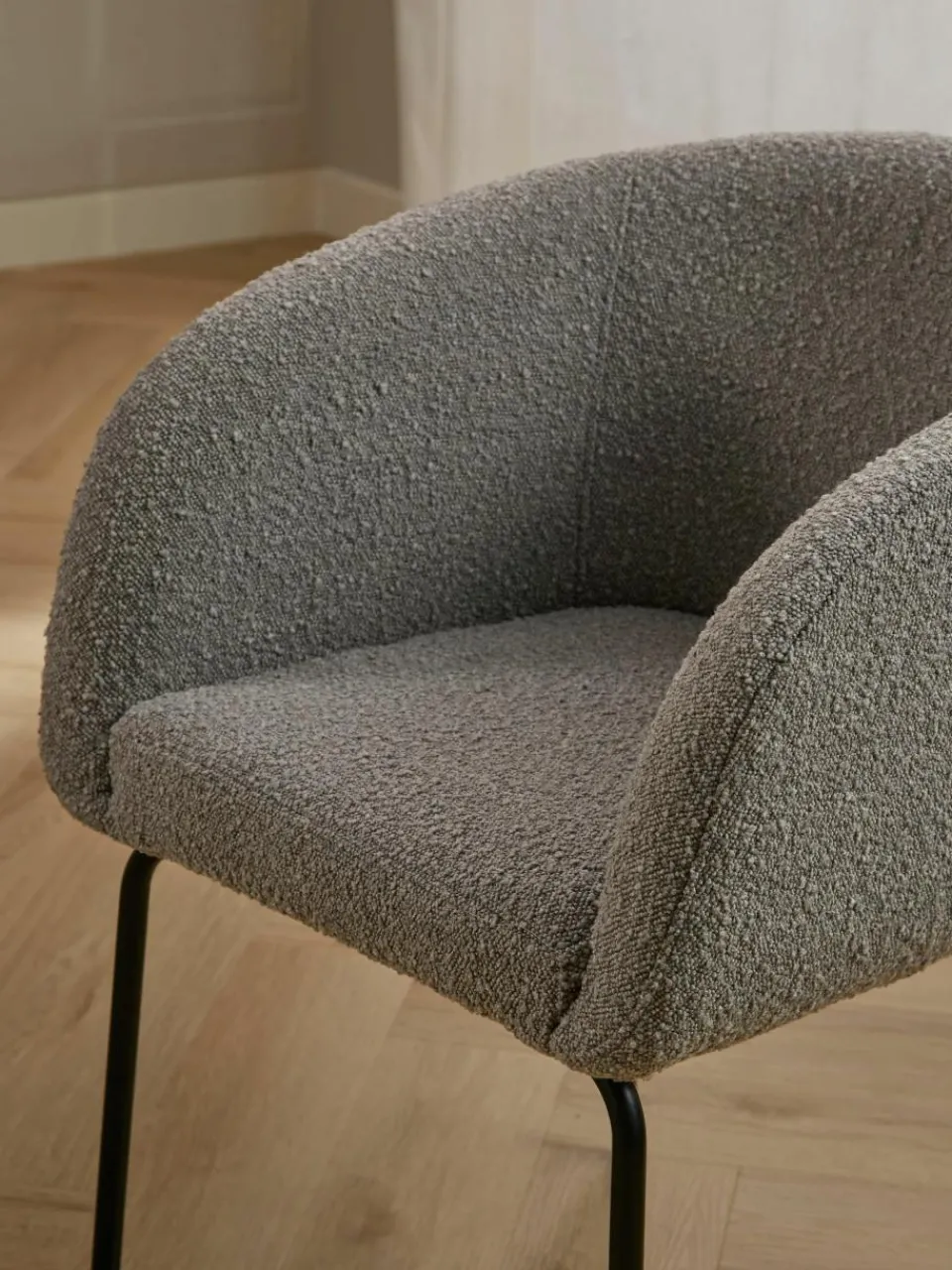 Bouclé fauteuils Alani, 2 stuks^Westwing Collection Hot
