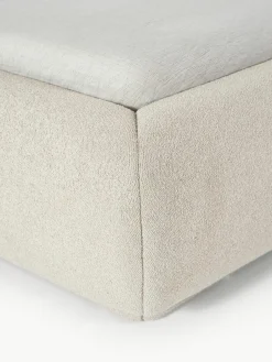 Bouclé gestoffeerd bed Alba met afgeronde hoeken^Westwing Collection Online