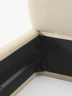 Bouclé gestoffeerd bed Alba met afgeronde hoeken^Westwing Collection Clearance