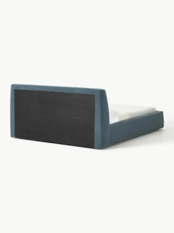 Bouclé gestoffeerd bed Cloud met opbergruimte^Westwing Collection Hot
